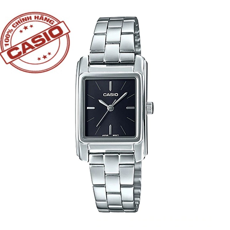 Đồng hồ nữ Casio chính hãng  LTP-E165D-1ADF dây kim loại