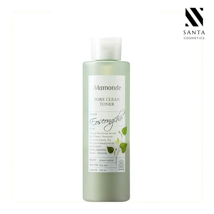 [CHÍNH HÃNG] Nước hoa hồng Mamonde Pore Clean 250ml chiết xuất từ diếp cá dành cho da dầu mụn