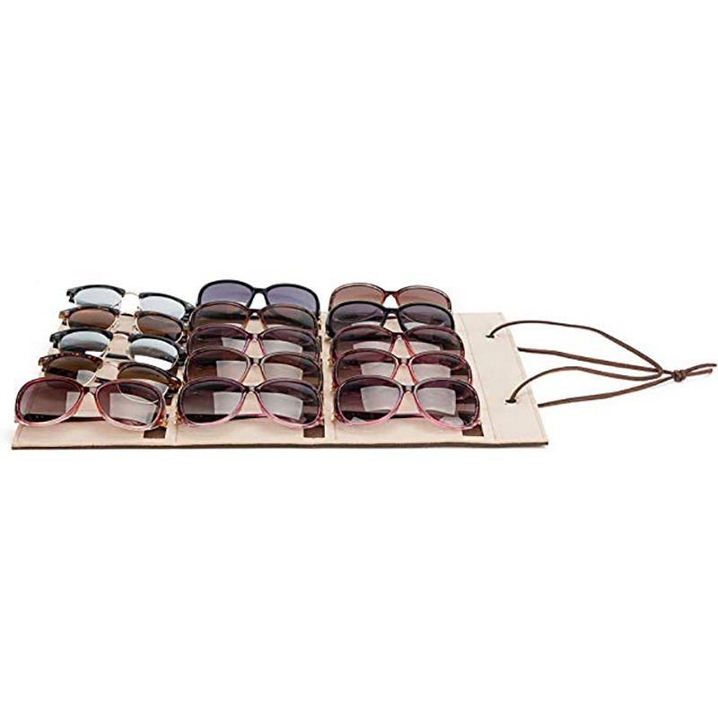 Khay Trưng Bày Kính Mắt 15 Ngăn Màu Sắc Chocolate