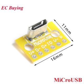 Đầu Chuyển Đổi Micro Usb 2.0 Cái 2.54mm Pcb 180 Độ