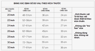 Bọc bảo vệ vali