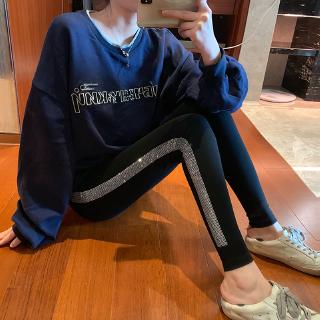 quần legging co giãn đính đá