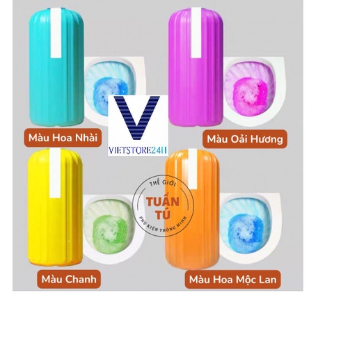 Lọ Thả Bồn Cầu Hình Trụ Nhiều Màu