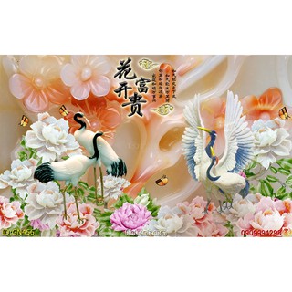 TRANH DÁN TƯỜNG 3D GIẢ NGỌC