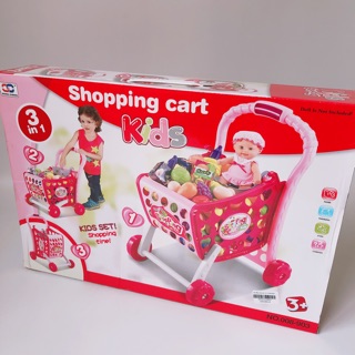 XE ĐẨy siêu thị cho bé gái