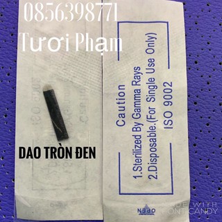 Dao tròn đen ,dao khắc dùng trong phun xăm u18