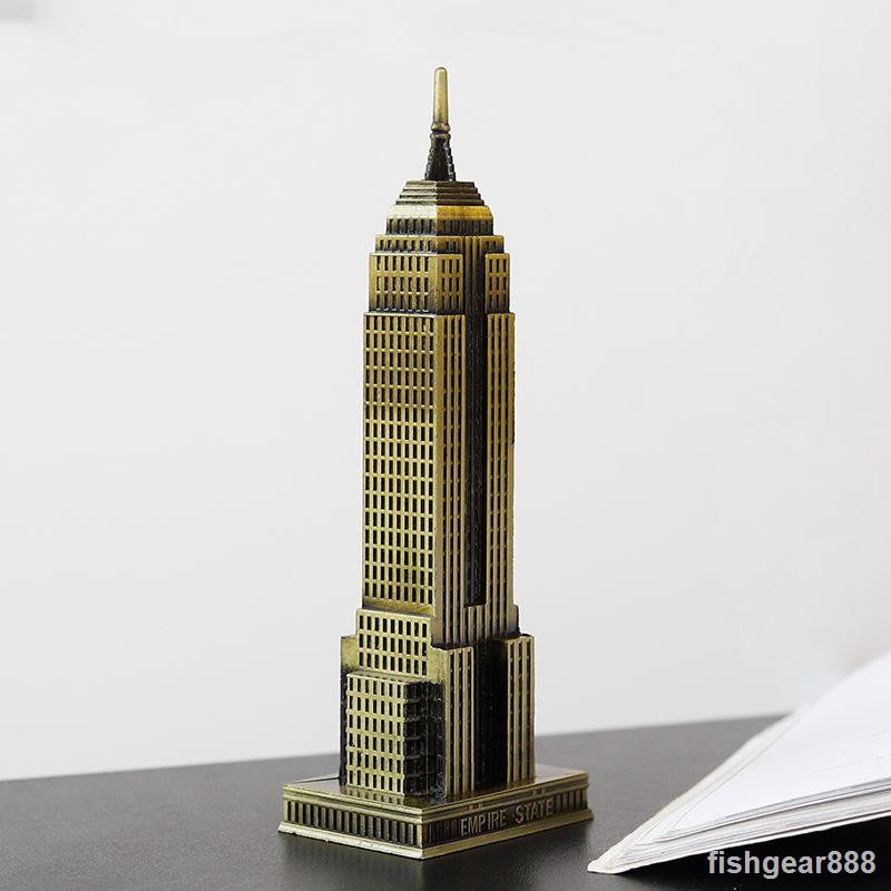 Mới Mô Hình Tòa Nhà New York Empire State Bằng Sắt Dùng Để Trang Trí Phòng Khách