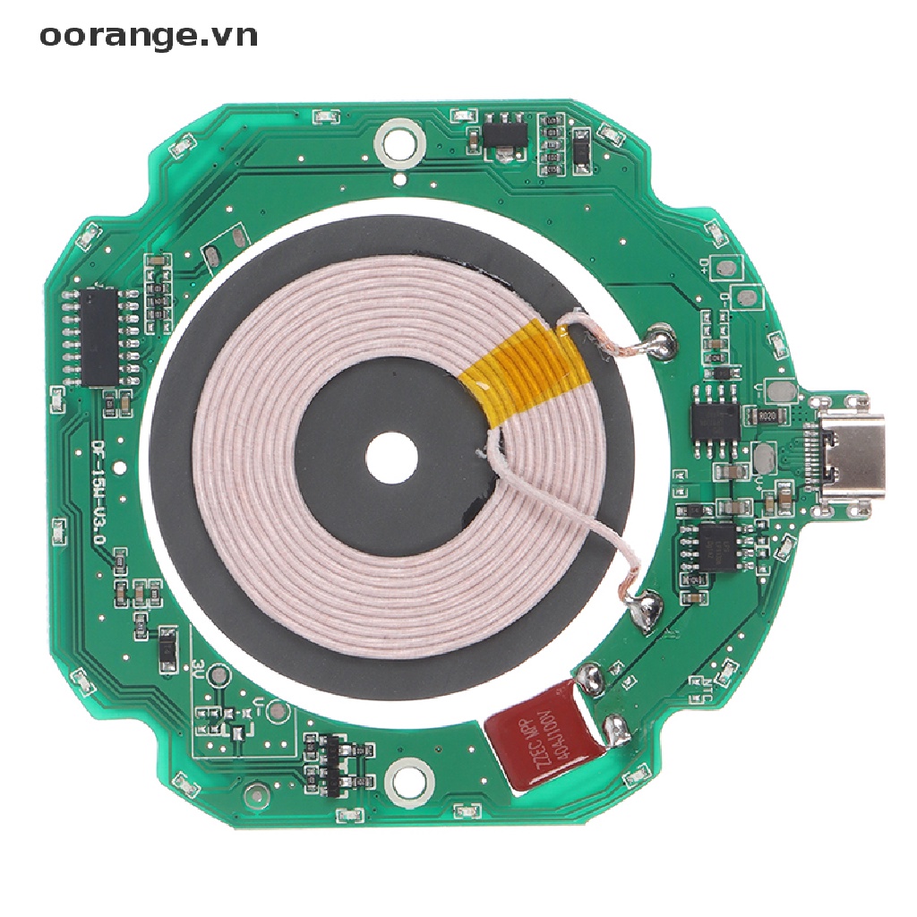 Bảng Mạch Sạc Nhanh Không Dây Qi 15W Kèm Phụ Kiện