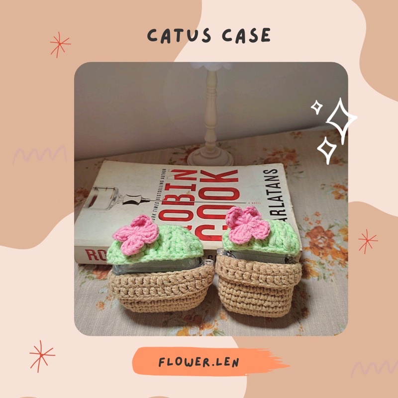 CASE XƯƠNG RỒNG BẰNG LEN- CATUS CASE HANDMADE BY FLOWER.LEN