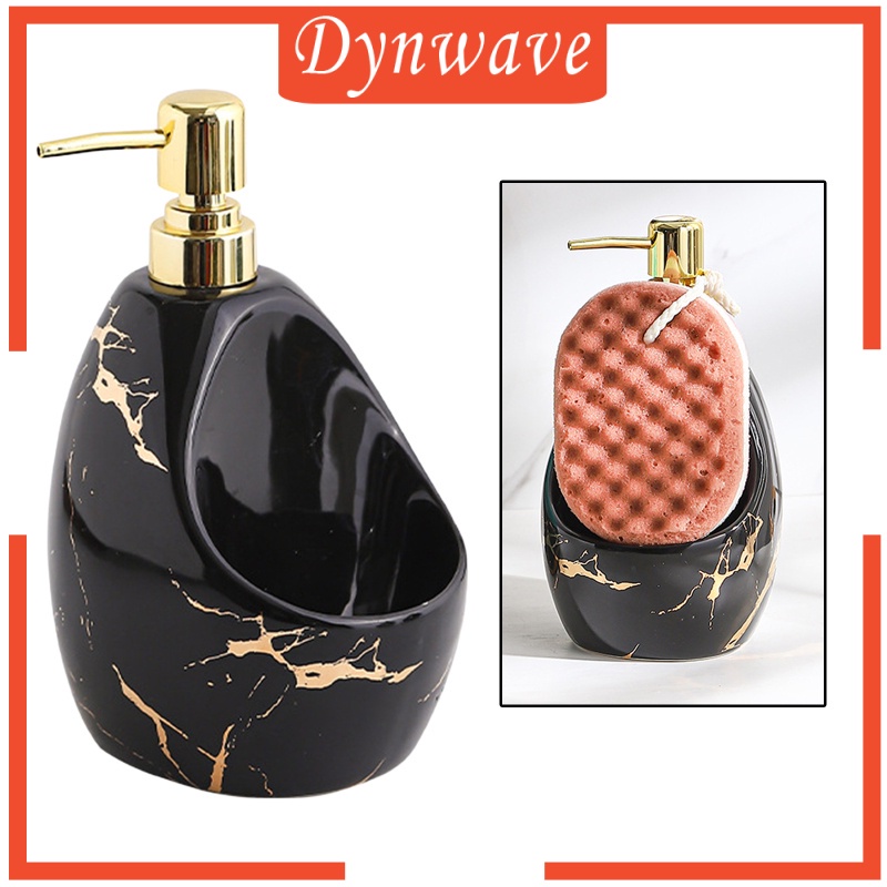 Bình Đựng Xà Phòng Bằng Sứ Kèm Giá Đỡ Xốp 2 Trong 1 Tiện Dụng Cho Nhà Hàng / Khách Sạn