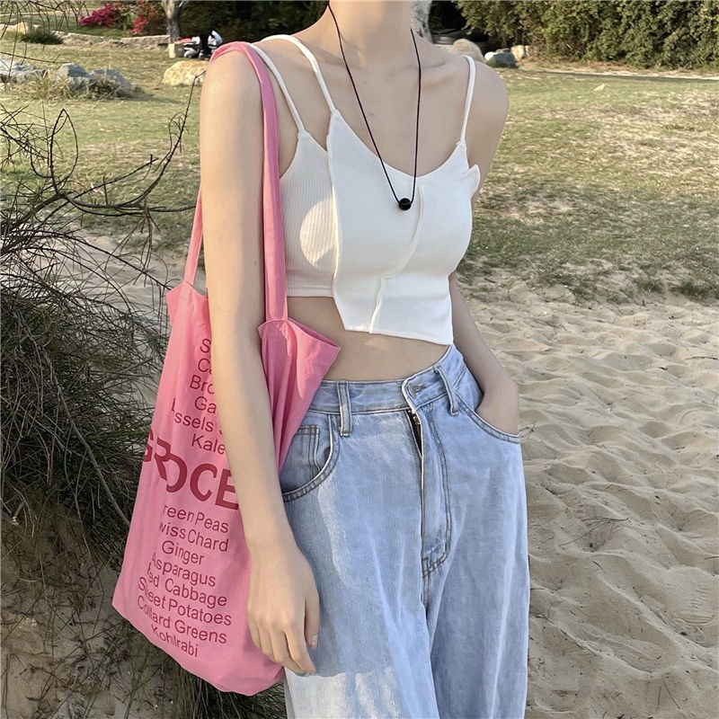 Áo Hai Dây Dệt Kim Quyến Rũ Thời Trang Hè Cho Nữ