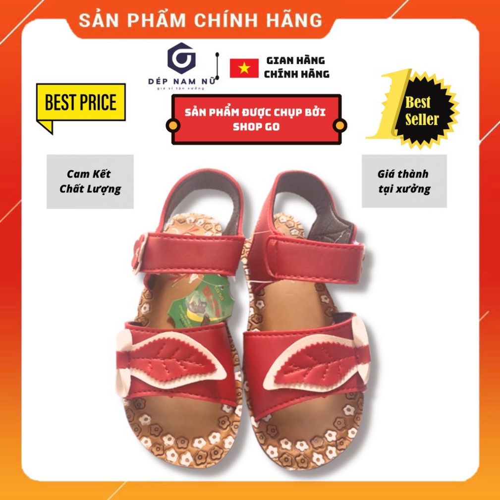 Giày sandal nữ đi học cho các bé gái chất liêu PU bền nhẹ dễ thương thời trang