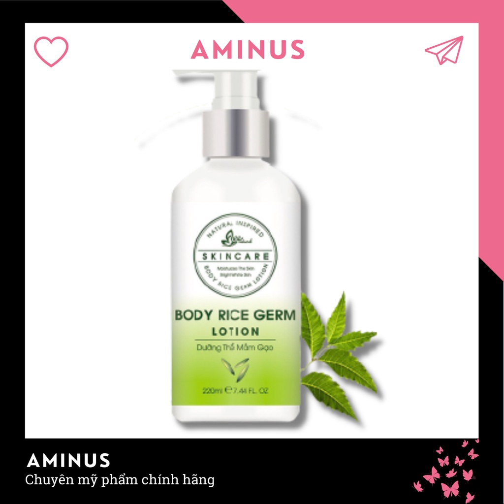Kem dưỡng trắng da body toàn thân mầm gạo - Aminus - KDA