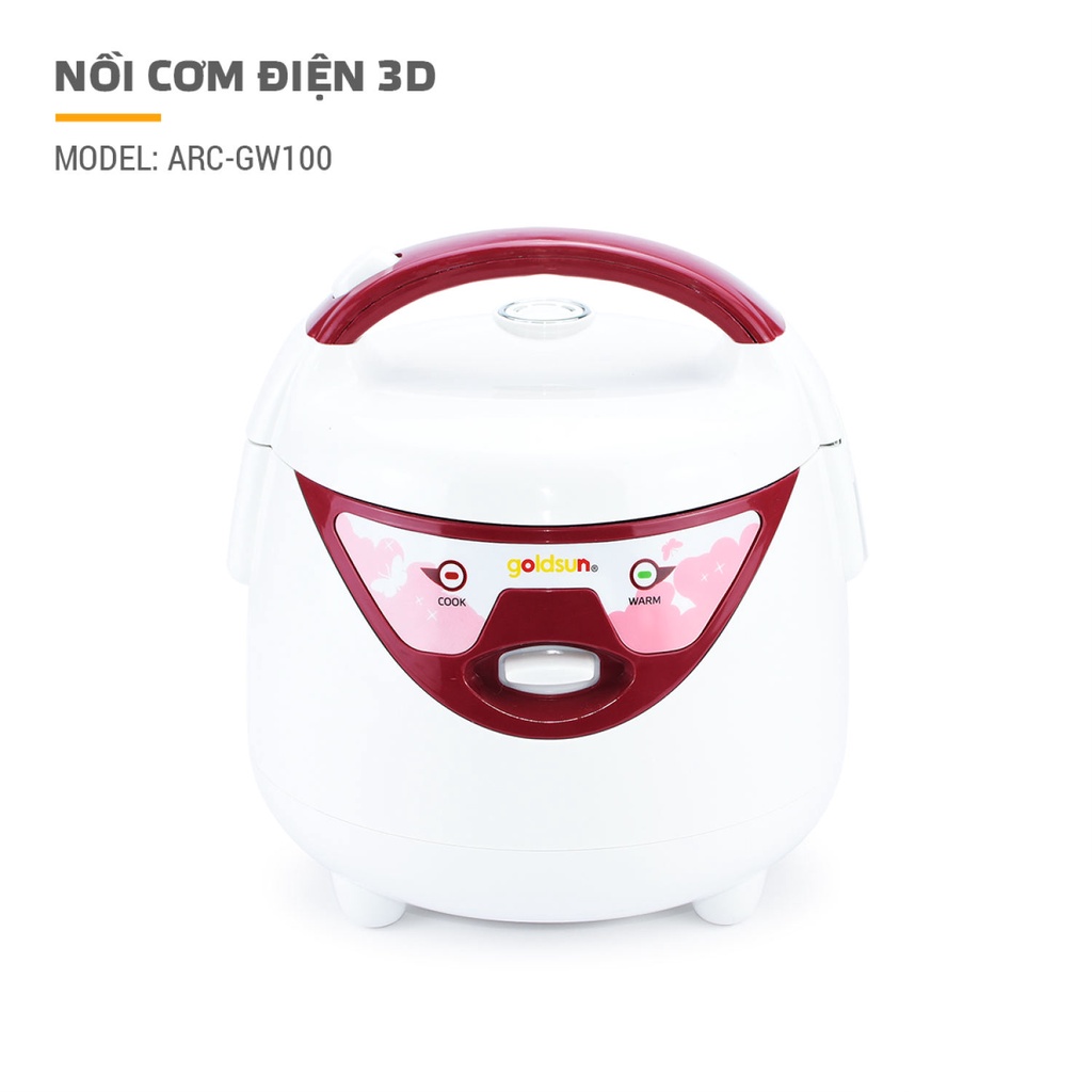 Nồi cơm điện Goldsun ARC-GW100 1 lít chính hãng - có BH