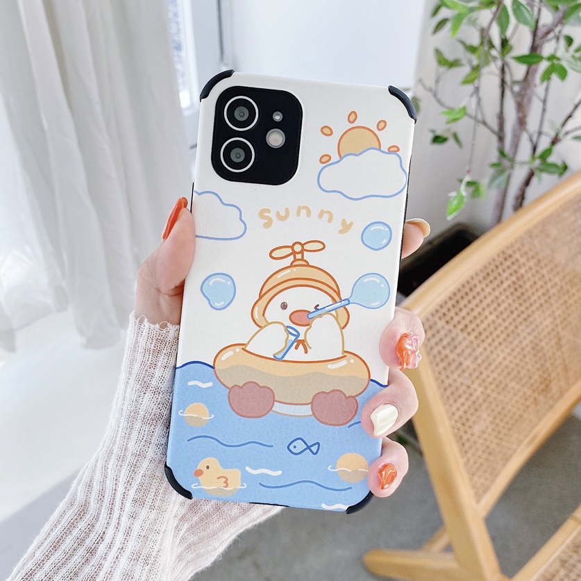 Ready stock Huawei y7pro 2019 shookproof Waterproof Anti-scraping lovely cartoon Silk-textured Phone case