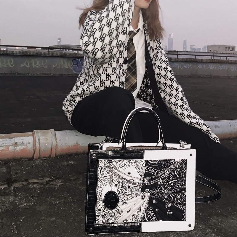 Túi xách da đeo cheo ulzzang