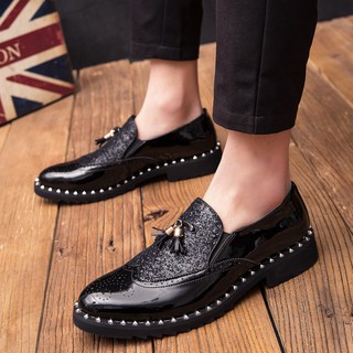Men's fringed loafers