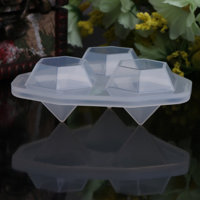 Khuôn silicon hình kim cương cho tự làm trang trí bánh tráng miệng/ trang sức thủ công