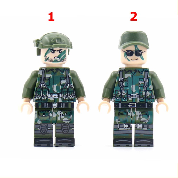 Minifigures Nhân Vật Người Lính Camo Xanh Đẹp Mắt NO.838 - Mini Army Mới Ra