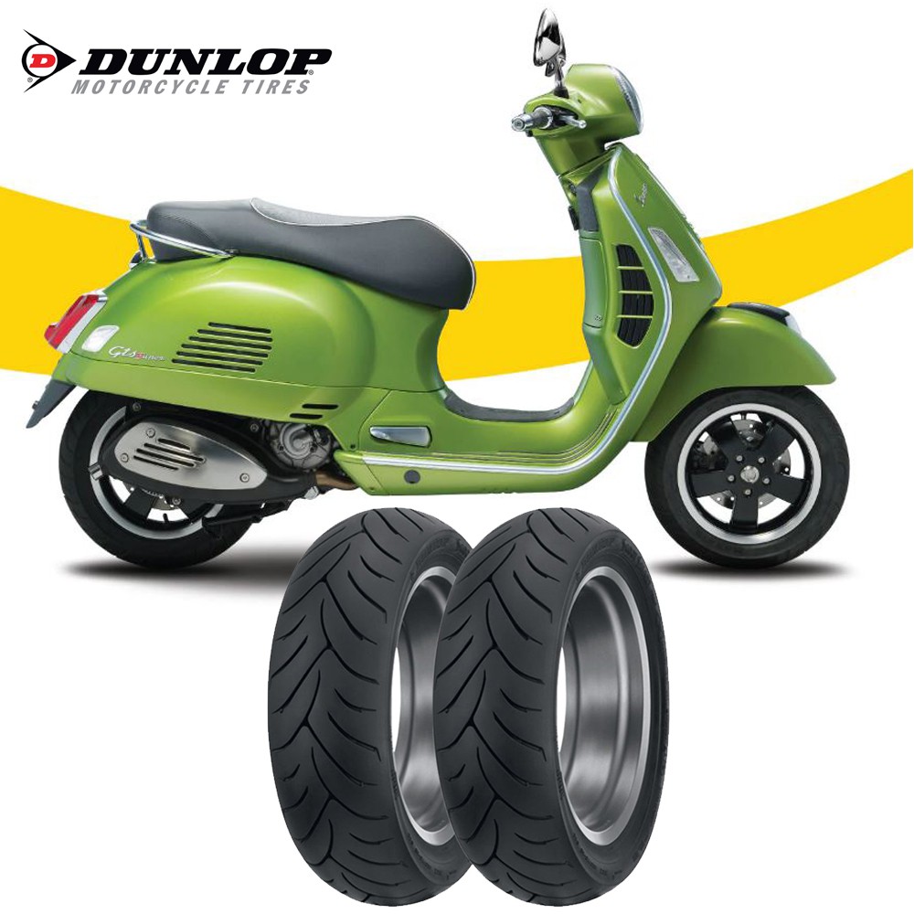 Lốp xe Vespa GTS Dunlop SCOOTSMART trước 120/70-12 TL hoặc sau 130/70-12 TL