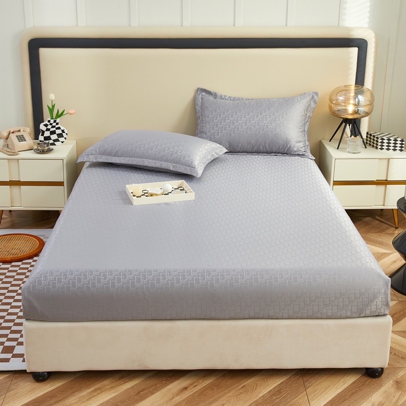 Set ga gối lụa vân chìm thương hiệu siêu hot