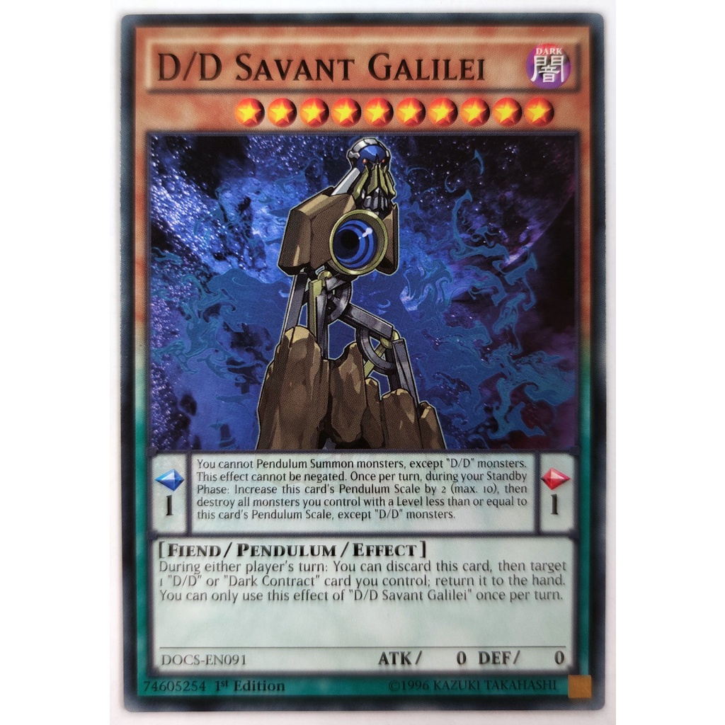 [Thẻ Yugioh] D/D Savant Galilei |EN| Common (ARC-V)
