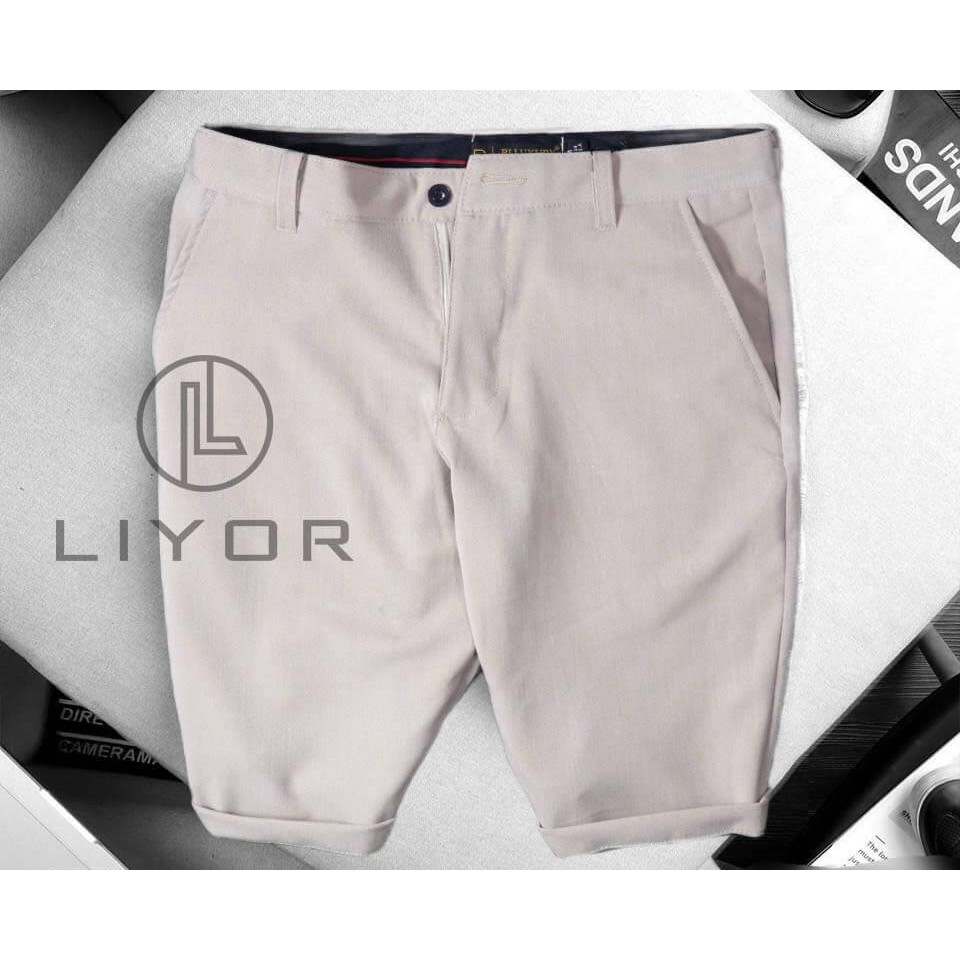 Quần short (DEALSHOCK) nam vải kate dày dặn thiết kế trơn đơn giản - Liyorshop - QKKN5001