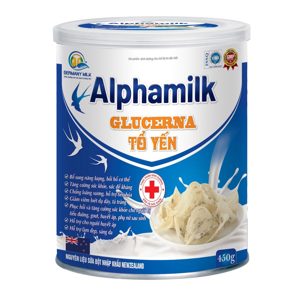Hộp 400g – Alphamilk Sữa Non Canxi Tổ Yến Giúp Tăng Cường Miễn Dịch, Bổ Sung Canxi MK7 Tăng Chiều Cao Cho Trẻ