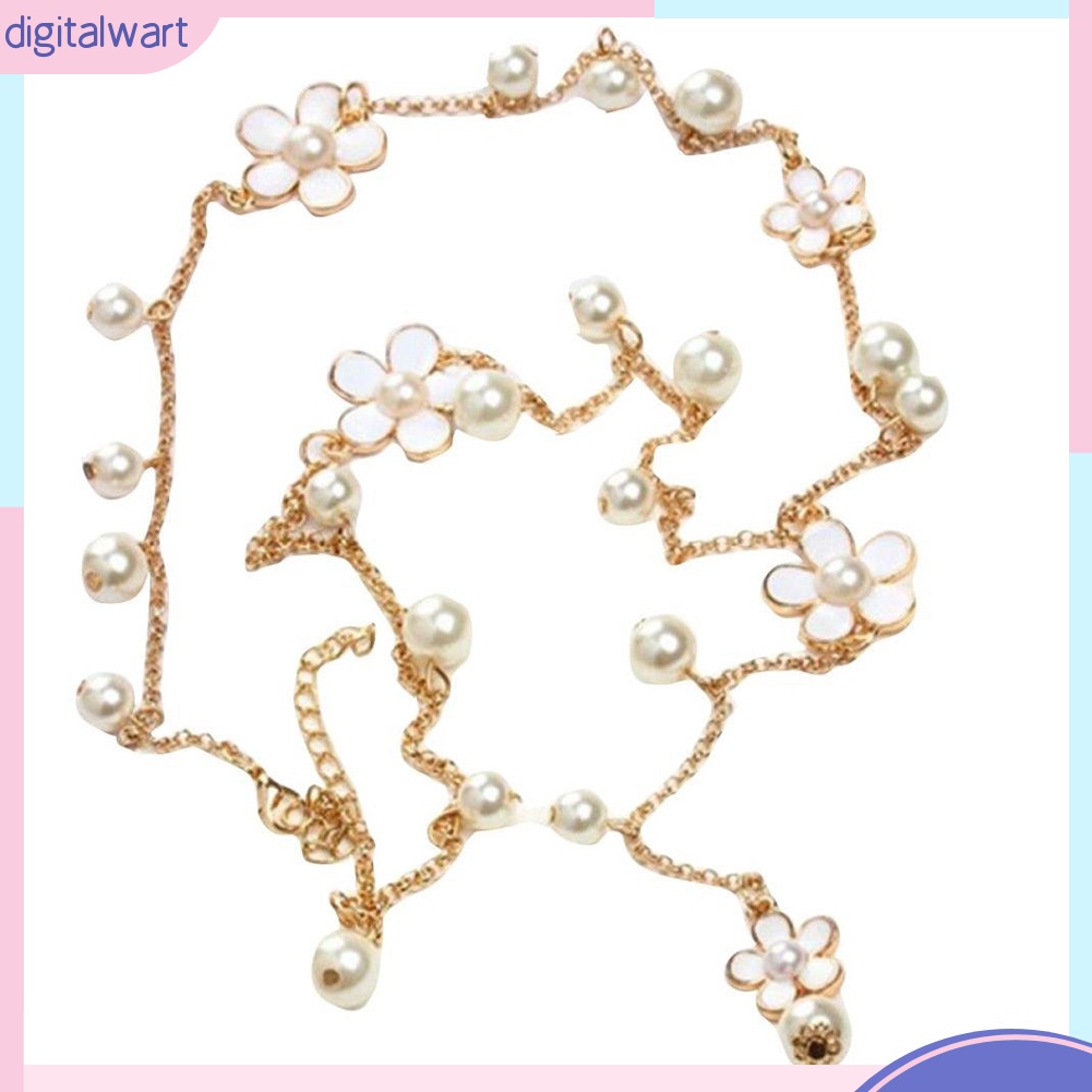 Dây chuyền dài đính ngọc trai thời trang dành cho nữ