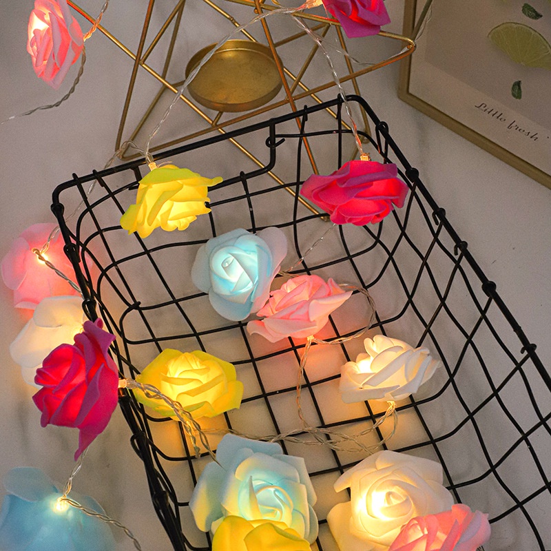 Mới Dây Đèn led Hình Hoa Hồng Trang Trí Nội Thất