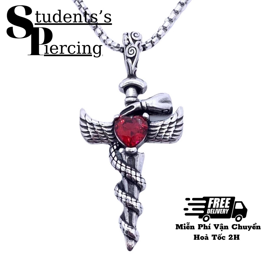 [NOW SHIP] BỘ DÂY CHUYỀN THẬP GIÁ MIX ĐÁ ĐỎ CÁ TÍNH - KHÔNG HAN GỈ