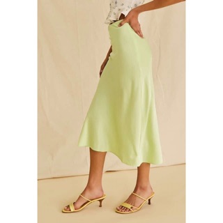 F21 Midi Satin Skirt