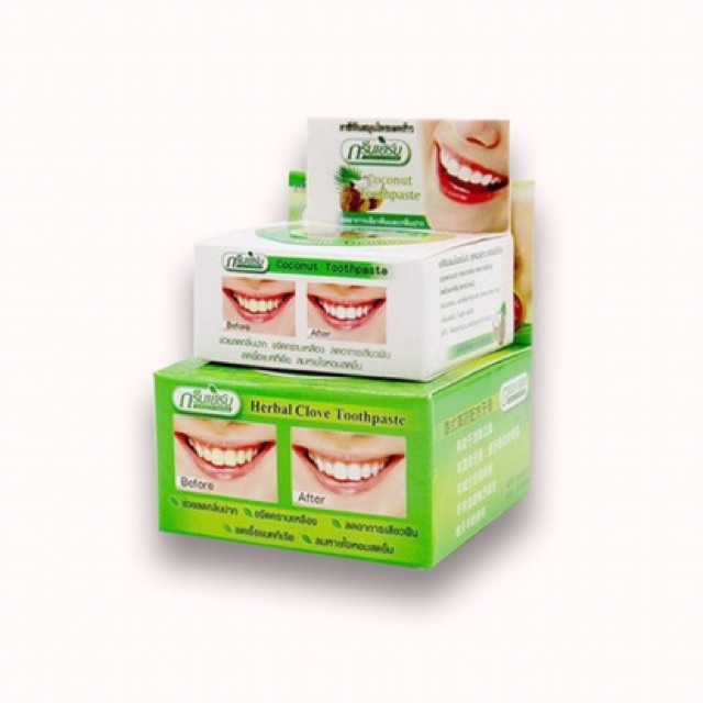 KEM TẨY TRẮNG RĂNG HERBAL CLOVE TOOTHPASTE 25G MUA 1 TẶNG 1 [HSD: 01.03.2023]