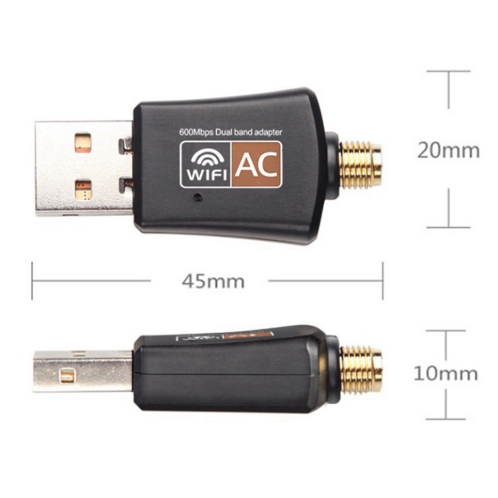 🎯  USB wifi thu phát wifi 2 băng tần tích hợp ăngten giá tốt