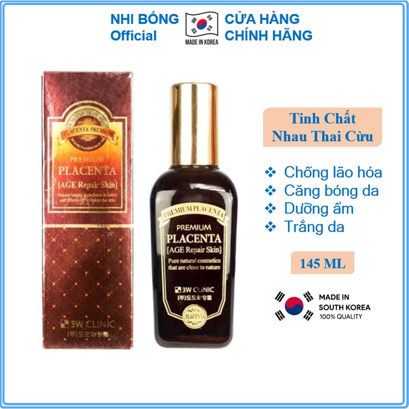 Serum trắng da - Serum nhau thai cừu chống lão hóa trắng da tinh chất nhau thai cừu 3W Clinic 150ml