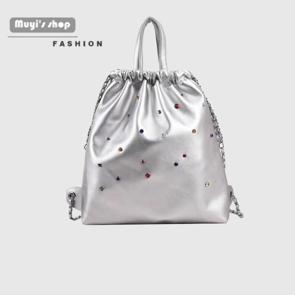 Balo Dây Rút Đính Đá Nhiều Màu Sắc