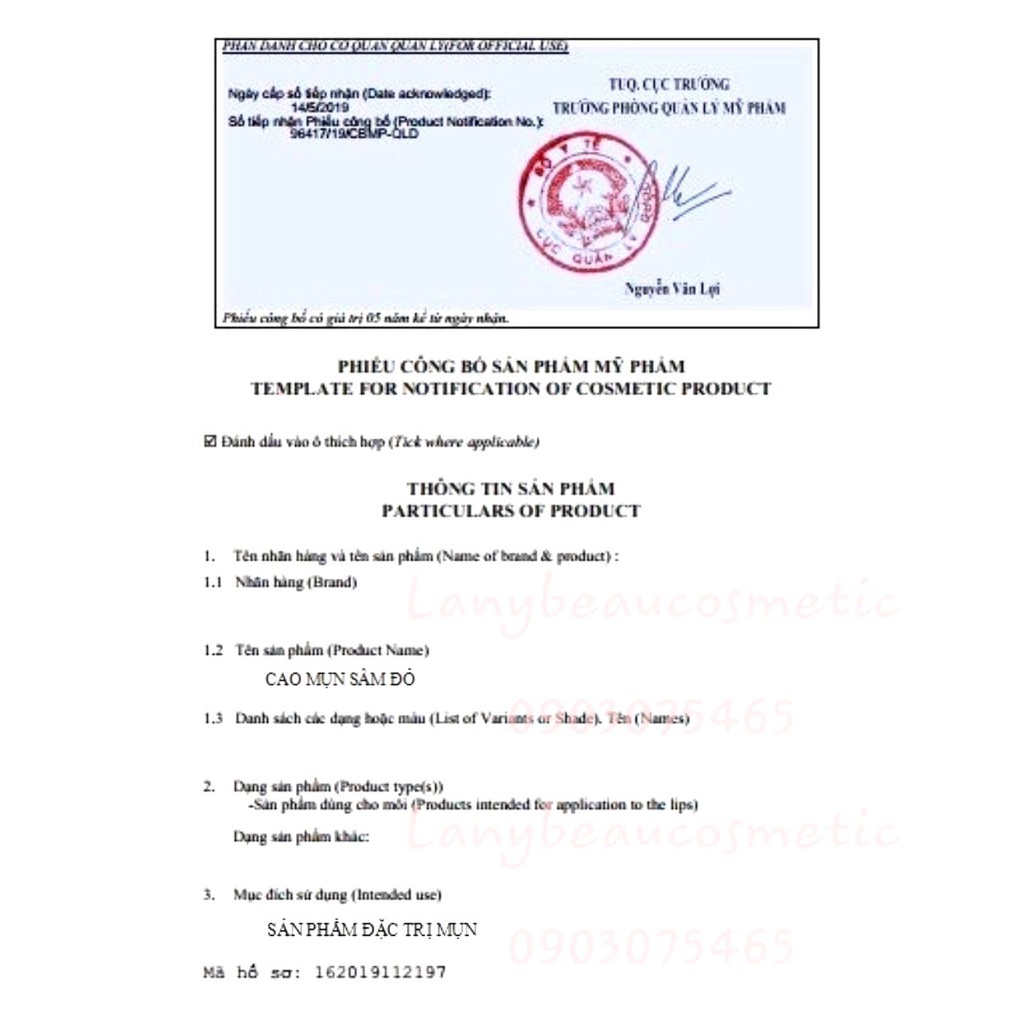 Cao Mụn Sâm Đỏ Mini 5gram | BigBuy360 - bigbuy360.vn