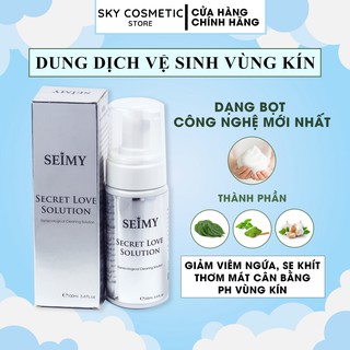Dung dịch vệ sinh phụ nữ tạo bọt SEIMY - Secret Love Solution - Làm hồng, se khít cô bé
