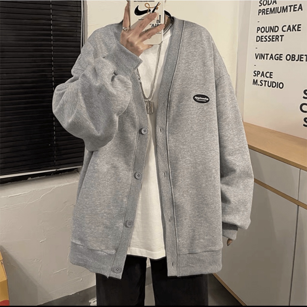 Áo Khoác Cardigan Nam,Áo Khoác Hoodie Nút Gài Thời Trang Siêu Soái Ca Đẳng Cấp Thời Trang Hàn