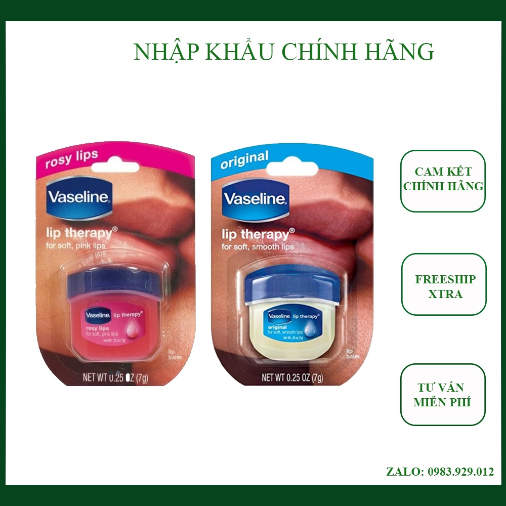 Sáp Dưỡng Môi chính hãng Vaseline Lip Therapy 7g