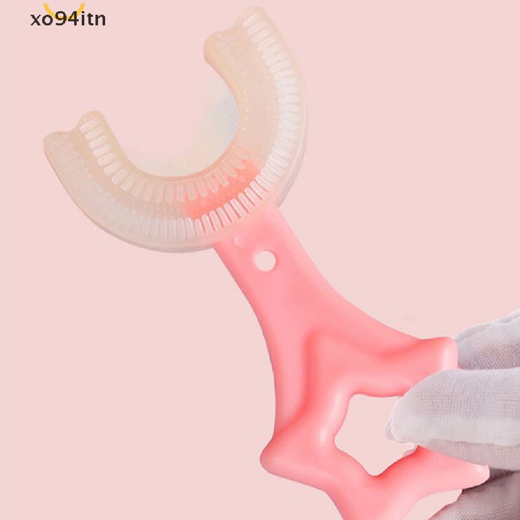 Bàn Chải Đánh Răng Xoay 360 Độ Hình Chữ U Dành Cho Trẻ Em° Bàn Chải Đánh Răng Mềm Mại An Toàn Dành Cho Trẻ 2-12 Tuổi