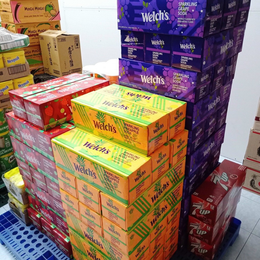 NƯỚC NGỌT MỸ WELCH'S NHO DÂU DỨA FRUIT FANTA XÁ XỊ A&W CHUẨN USA UỐNG CỰC THƠM NGON QUÀ TẾT SÁNG TRỌNG