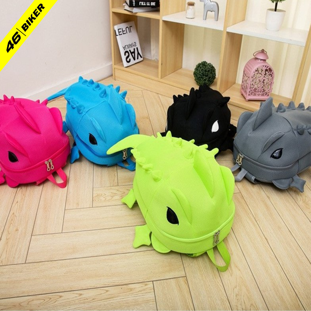 Balo Khủng Long, balo phượt đựng nón full-face Size Lớn siêu cute (MẮT PHẢN QUANG SIÊU NGẦU - VẢI LƯỚI)