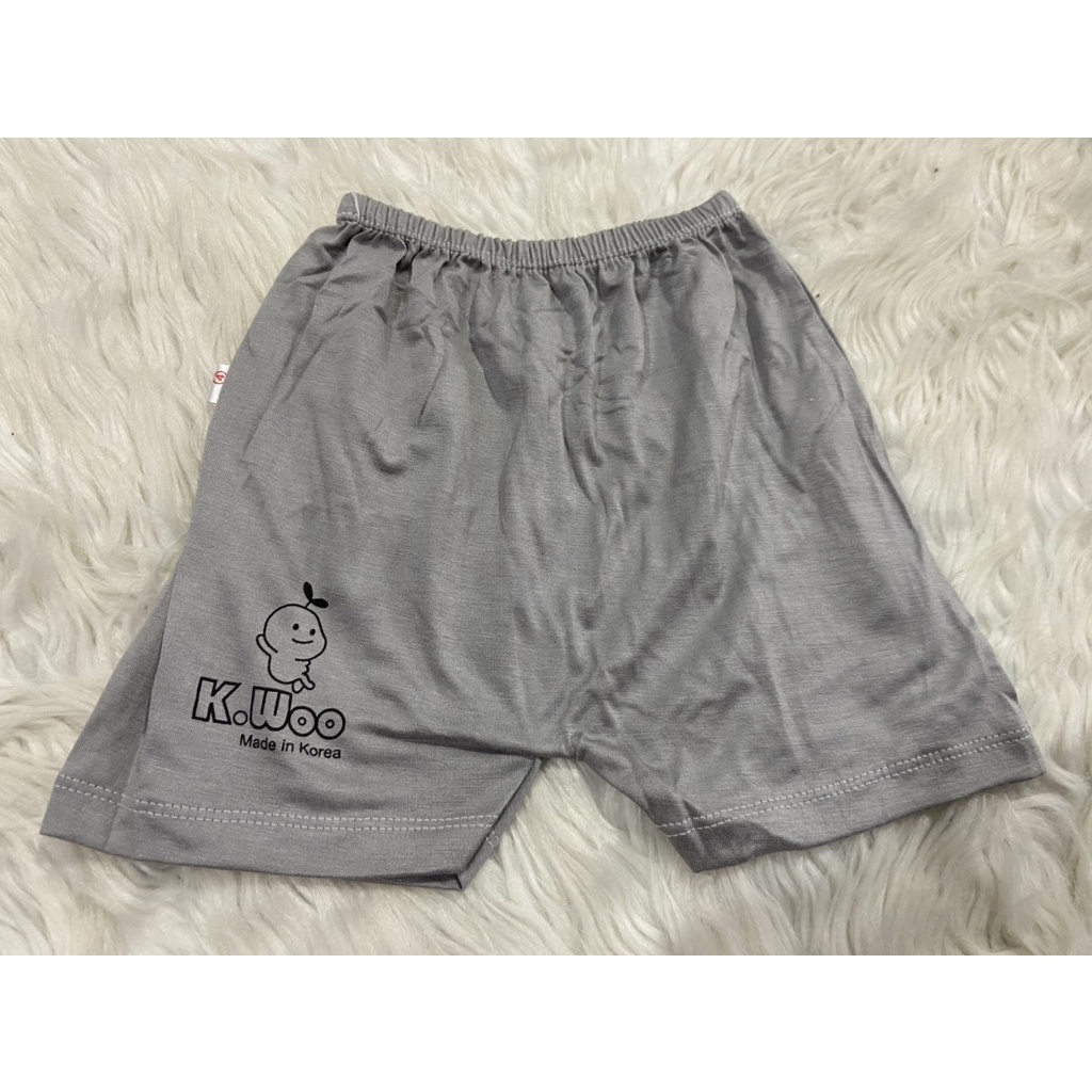 Quần đùi chục K.Woo in hình động vật cute cho bé trai và bé gái chất thun lạnh thông hơi thoáng mát