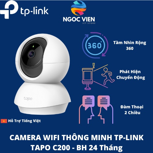 [Hỏa Tốc - HCM] Camera Wifi TP-link Tapo C200 Camera 360 1080p | Hàng Chính Hãng | Bảo Hành 24TH | NgocVien Store