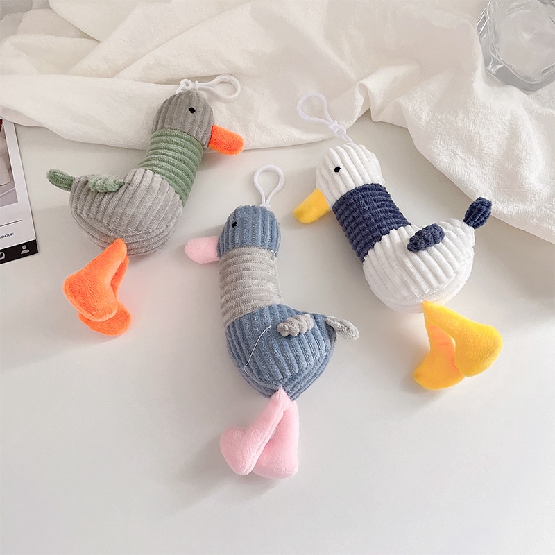 Móc khóa chú vịt cổ xanh nhồi bông dễ thương treo balo, trang trí túi xách đáng yêu Superbag668 SPB221