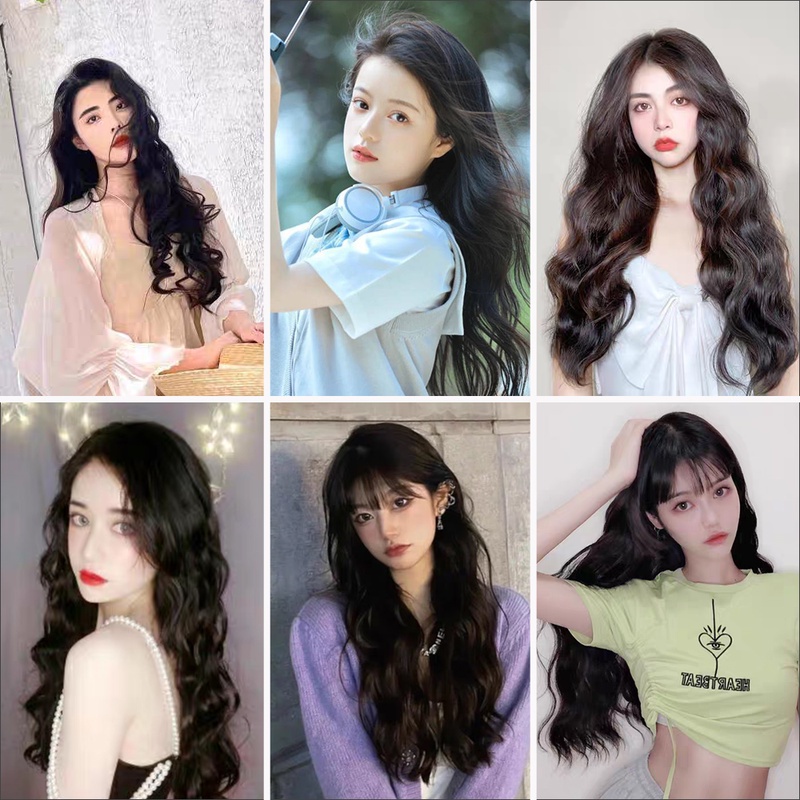 Tóc Giả Dài Uốn Xoăn Gợn Sóng Thời Trang Cho Nữ