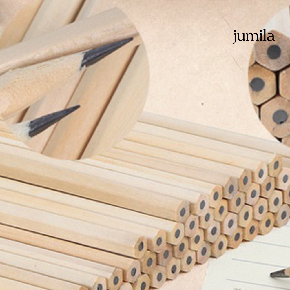 JUL 10Pcs Wood HB Pencils for Drawing School Learning Stationary Office Supplies