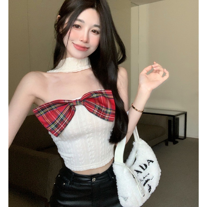 Áo Hai Dây Phối Nơ Xinh Xắn Thời Trang