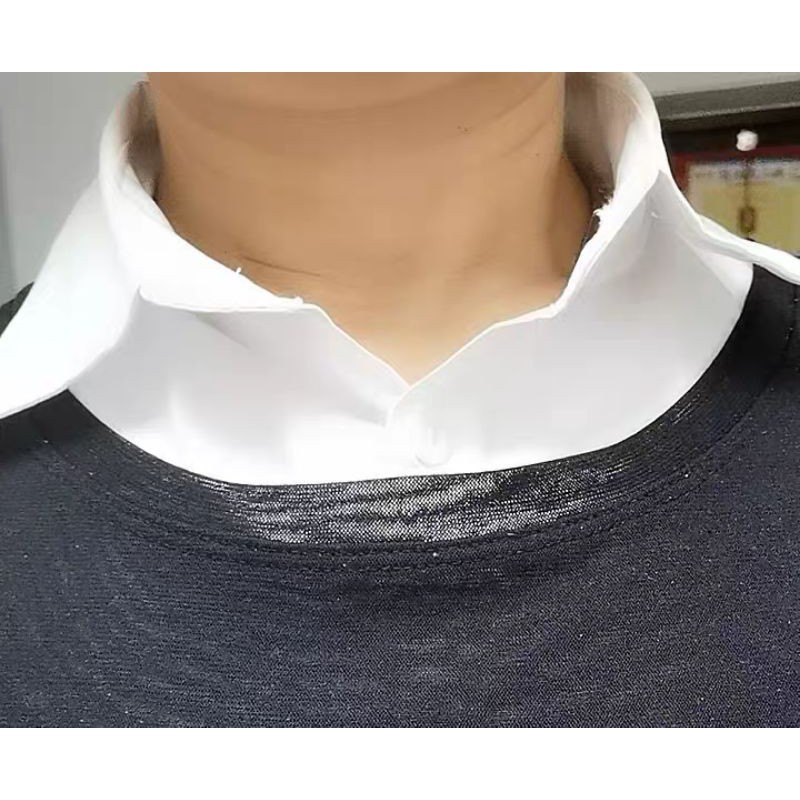 Cổ Áo Sơ Mi Giả Phối Với Sweater